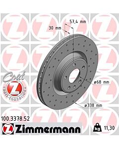 ZIMMERMANN 100337852 DISCO FRENO