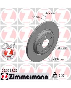 ZIMMERMANN 100337920 DISCO FRENO