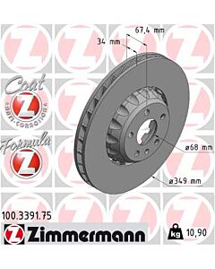 ZIMMERMANN 100339175 DISCO FRENO