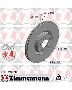 ZIMMERMANN 100339420 DISCO FRENO