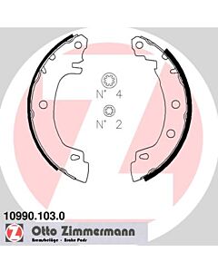 ZIMMERMANN 109901030 KIT GANASCE FRENO