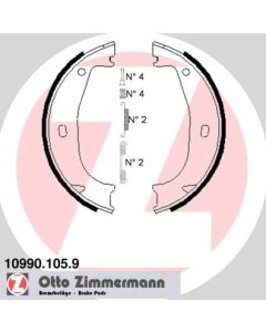 ZIMMERMANN 109901059 KIT GANASCE, FRENO STAZIONAMENTO