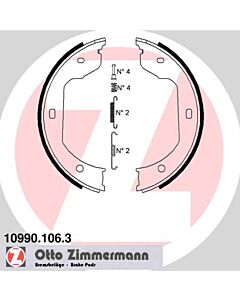 ZIMMERMANN 109901063 KIT GANASCE, FRENO STAZIONAMENTO