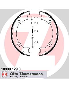 ZIMMERMANN 109901293 KIT GANASCE, FRENO STAZIONAMENTO