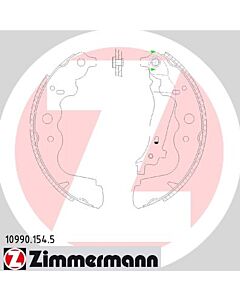 ZIMMERMANN 109901545 KIT GANASCE FRENO