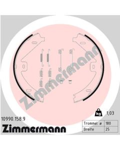 ZIMMERMANN 109901589 KIT GANASCE, FRENO STAZIONAMENTO