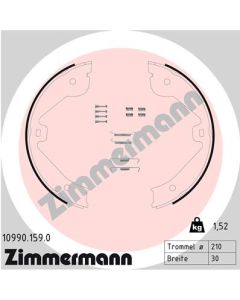 ZIMMERMANN 109901590 KIT GANASCE, FRENO STAZIONAMENTO