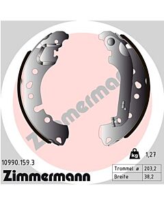 ZIMMERMANN 109901593 KIT GANASCE FRENO