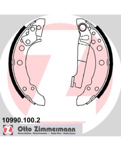 ZIMMERMANN 109901002 KIT GANASCE FRENO