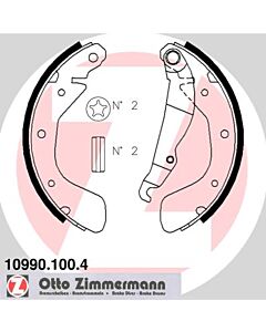 ZIMMERMANN 109901004 KIT GANASCE FRENO