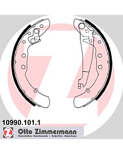 ZIMMERMANN 109901011 KIT GANASCE FRENO