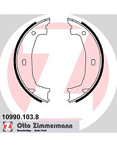 ZIMMERMANN 109901038 KIT GANASCE, FRENO STAZIONAMENTO