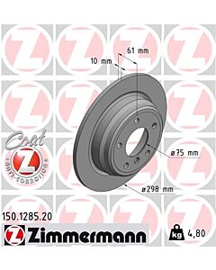 ZIMMERMANN 150128520 DISCO FRENO