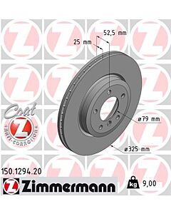 ZIMMERMANN 150129420 DISCO FRENO