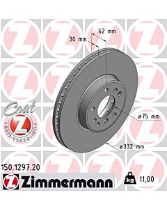 ZIMMERMANN 150129720 DISCO FRENO
