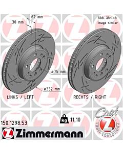 ZIMMERMANN 150129853 DISCO FRENO