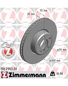 ZIMMERMANN 150290320 DISCO FRENO