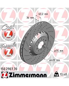 ZIMMERMANN 150290770 DISCO FRENO