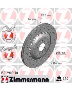 ZIMMERMANN 150290970 DISCO FRENO