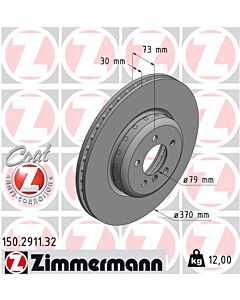 ZIMMERMANN 150291132 DISCO FRENO