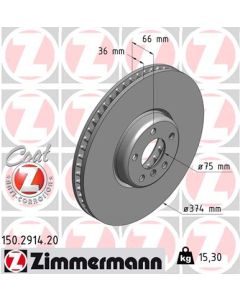 ZIMMERMANN 150291420 DISCO FRENO
