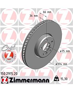 ZIMMERMANN 150291520 DISCO FRENO