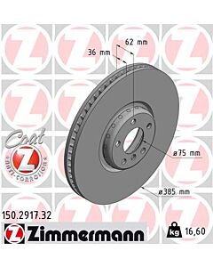 ZIMMERMANN 150291732 DISCO FRENO
