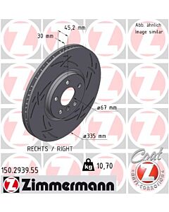ZIMMERMANN 150293955 DISCO FRENO