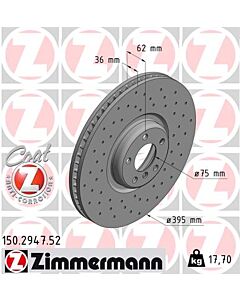 ZIMMERMANN 150294752 DISCO FRENO