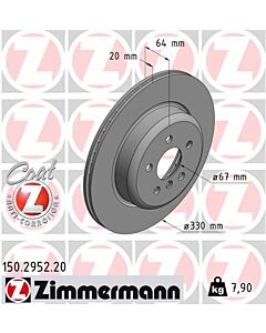 ZIMMERMANN 150295220 DISCO FRENO