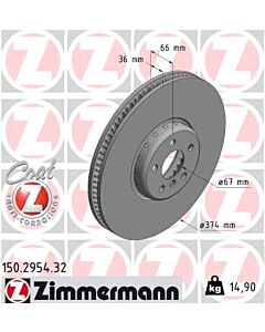 ZIMMERMANN 150295432 DISCO FRENO