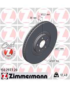 ZIMMERMANN 150297720 DISCO FRENO