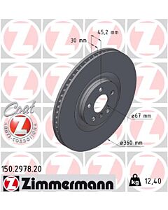 ZIMMERMANN 150297820 DISCO FRENO