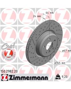 ZIMMERMANN 150298220 DISCO FRENO