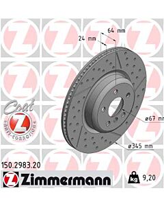 ZIMMERMANN 150298320 DISCO FRENO