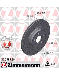 ZIMMERMANN 150298720 DISCO FRENO