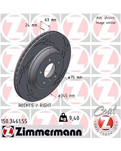 ZIMMERMANN 150346155 DISCO FRENO