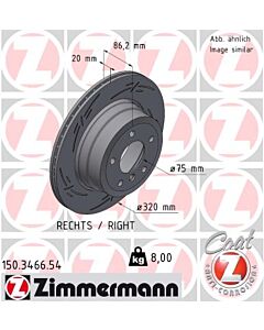 ZIMMERMANN 150346654 DISCO FRENO