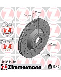 ZIMMERMANN 150347470 DISCO FRENO