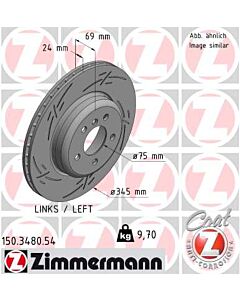 ZIMMERMANN 150348054 DISCO FRENO