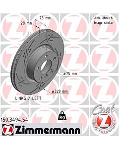 ZIMMERMANN 150349454 DISCO FRENO