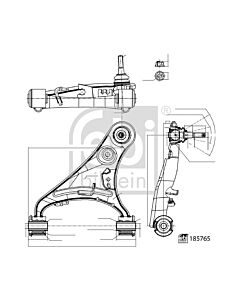 FEBI BILSTEIN 185765 BRACCIO OSCILLANTE, SOSPENSIONE RUOTA