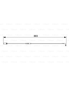 BOSCH 1987473005 CONTATTO SEGNALAZIONE, USURA PAST. FRENO/MAT. D'ATTRITO