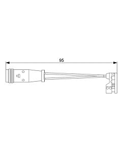 BOSCH 1987473006 CONTATTO SEGNALAZIONE, USURA PAST. FRENO/MAT. D'ATTRITO