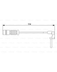 BOSCH 1987473011 CONTATTO SEGNALAZIONE, USURA PAST. FRENO/MAT. D'ATTRITO
