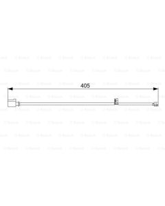 BOSCH 1987473025 CONTATTO SEGNALAZIONE, USURA PAST. FRENO/MAT. D'ATTRITO