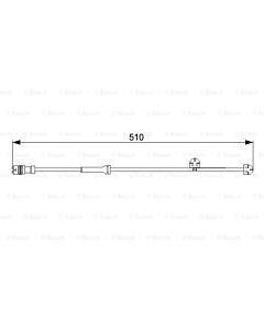 BOSCH 1987473029 CONTATTO SEGNALAZIONE, USURA PAST. FRENO/MAT. D'ATTRITO