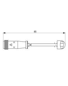 BOSCH 1987473038 CONTATTO SEGNALAZIONE, USURA PAST. FRENO/MAT. D'ATTRITO