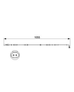 BOSCH 1987473507 CONTATTO SEGNALAZIONE, USURA PAST. FRENO/MAT. D'ATTRITO