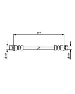 BOSCH 1987476010 FLESSIBILE DEL FRENO